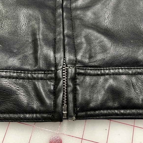 COLE HAAN SIGNATURE Men's Faux Leather Black Bomber Weekend Moto Jacket SZ 3X - Picture 10 of 15